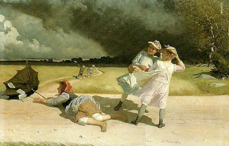 august malmstrom ett fortroende oil painting picture